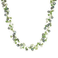 Valero Pearls Perlen-Kette aus Sterling Silber in silber mit Süßwasser-Zuchtperle Ketten 1 ct Damen