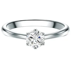 Trilani Ring aus Sterling Silber in silber mit Zirkonia Ringe 1 ct Damen