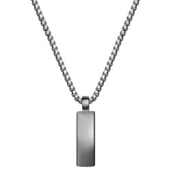 True Rebels Halskette aus Edelstahl in Gunmetal Ketten 1 ct Herren