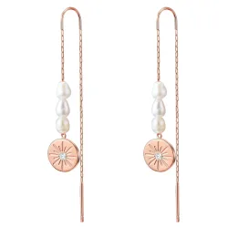 Valero Pearls - Ohrhänger, 10mm, Goldrosa