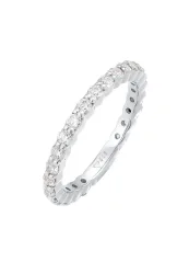 Elli Memoire Eternity Zirkonia Funkelnd 925 Silber Ringe 1 ct Damen