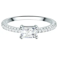Trilani Ring Sterling Silber Zirkonia in Silber Ringe 1 ct Damen