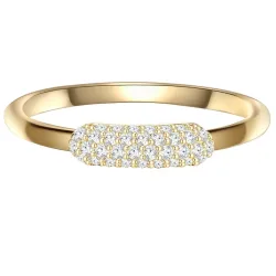 Glanzstücke München Ring aus Sterling Silber in gelbgold mit Zirkonia Ringe 1 ct Damen