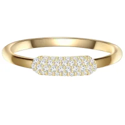 Glanzstücke München Ring aus Sterling Silber in gelbgold mit Zirkonia Ringe 1 ct Damen