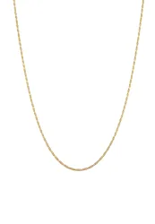 Kuzzoi - Halskette  Kordelkette Gedreht Twisted 925 Silber, 55 CM, Gold
