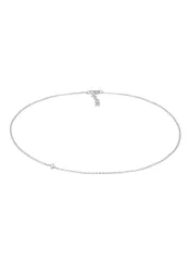 Elli Choker Erbskette Zirkonia Solitär Zart 925 Silber Ketten 1 ct Damen