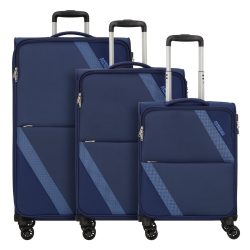 American Tourister Star Max 4 Rollen Kofferset 3-teilig mit Dehnfalte Reisetaschen 1 ct Violett Herren