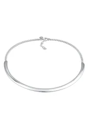 Elli - Halskette Halsreif Cuff Basic It-Piece Blogger, 38cm, Silber