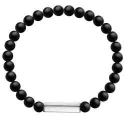 Männerglanz Armband aus Sterling Silber in Silber mit Achat Armbänder & Armreife 1 ct Herren