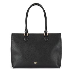 L.CREDI Sarita Schultertasche Handtaschen 1 ct Schwarz Damen