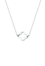 Elli - Halskette Kleeblatt Talisman, 40cm, Silber