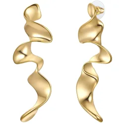 Yokoamii Ohrhänger aus Metall-Legierung in Gelbgold Ohrringe 1 ct Damen