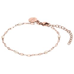 Purelei Delicate Pearl Armband 100% Edelstahl Armbänder & Armreife 1 ct Hellbraun