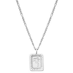 Glanzstücke München Halskette Palme aus Sterling Silber in silber Ketten 1 ct Damen