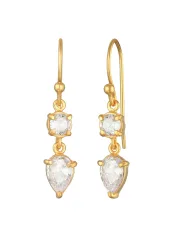 Elli Tropfen Solitär Zirkonia 925 Silber Ohrringe 1 ct Damen