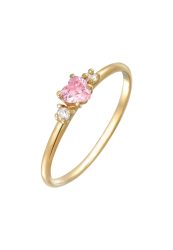 Elli Herz Zirkonia Liebe Verlobung 925 Silber Ringe 1 ct Damen