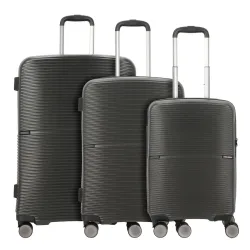 Worldpack San Francisco 4 Rollen Kofferset 3-teilig Reisetaschen 1 ct Grau Herren