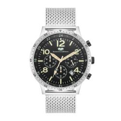 Rhodenwald & Söhne Chronograph Flight Captain in Silber Edelstahl in Silber Uhren 1 ct Herren