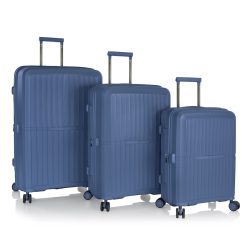 Heys AirLite 4 Rollen Kofferset 3-teilig mit Dehnfalte Reisetaschen 1 ct Schwarz Herren