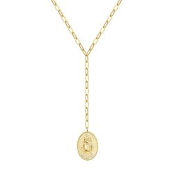 Glanzstücke München Halskette Sterling Silber Zirkonia in Gelbgold Ketten 1 ct Damen