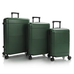 Heys Zen 4 Rollen Kofferset 3-teilig mit Dehnfalte Reisetaschen 1 ct Grün Herren