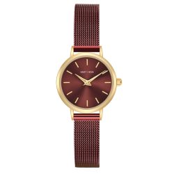 EASTSIDE Uhr aus Edelstahl in Bordeaux Uhren 1 ct Damen
