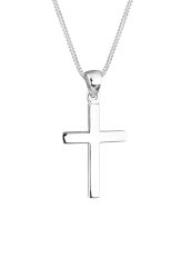 Elli Kreuz Symbol Kommunion Konfirmation 925 Silber Ketten 1 ct Damen