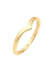 Elli V-Stacking Geo Trend Blogger 925 Sterling Silber Ringe 1 ct Damen