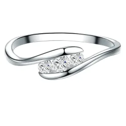 Trilani Ring Sterling Silber Topas in Silber Ringe 1 ct Damen