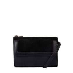 Cowboysbag Seventies Suede Umhängetasche Leder 21 cm Handtaschen 1 ct Schwarz Damen