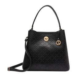 L.CREDI Filberta Schultertasche Handtaschen 1 ct Schwarz Damen