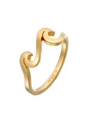Elli Wellen Wave Ozean Maritim 925 Silber Ringe 1 ct Damen