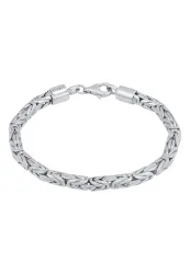 Kuzzoi - Armband  Königskette Rund 925 Silber, 23cm