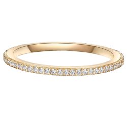 Lulu & Jane Ring aus Messing in Gelbgold mit Zirkonia Ringe 1 ct Damen