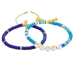Yokoamii Armband Happy Edelstahl Heishi Perlen in Gelbgold Armbänder & Armreife 1 ct Damen