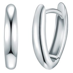 Rafaela Donata Creolen aus Sterling Silber in Silber Ohrringe 1 ct Damen