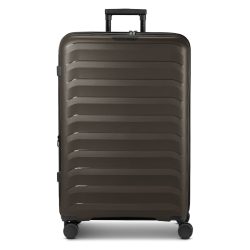 d & n Toronto 4 Rollen Trolley L 75 cm mit Dehnfalte Reisetaschen 1 ct Braun Herren