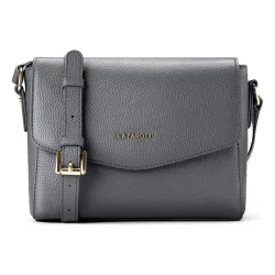 Lazarotti Bologna Leather Umhängetasche Handtaschen 1 ct Grau Damen