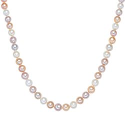 Valero Pearls Perlen-Kette aus Perlseide in Multicolor mit Süßwasser-Zuchtperle Ketten 1 ct Damen