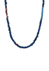 KUZZOI Glas Beads Braun 925 Silber Ketten 1 ct Herren