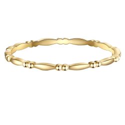 Lulu & Jane Ring aus Messing in Gelbgold Ringe 1 ct Damen