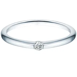 Trilani Ring aus Sterling Silber in silber mit Zirkonia Ringe 1 ct Damen
