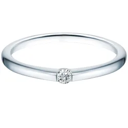 Trilani Ring aus Sterling Silber in silber mit Zirkonia Ringe 1 ct Damen