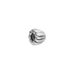 Purelei LEI Flower Stopper Charm 100% Edelstahl Charms & Anhänger 1 ct Grau
