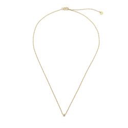 Glanzstücke München Halskette aus Sterling Silber in gelbgold mit Topas Ketten 1 ct Damen