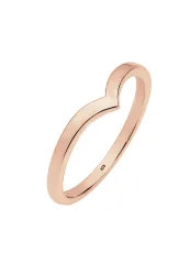 Elli V-Stacking Geo Trend Blogger 925 Sterling Silber Ringe 1 ct Damen