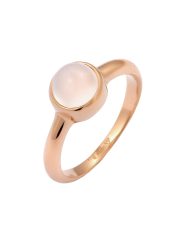 Elli Trend Bandring Mondstein Edelstein 925 Silber Ringe 1 ct Damen