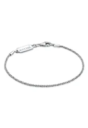 Kuzzoi - Armband  Basic Kordelkette Gedreht 925 Silber, 19cm