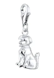 Elli - Charm Hund Tier Freund, One Size, Silber