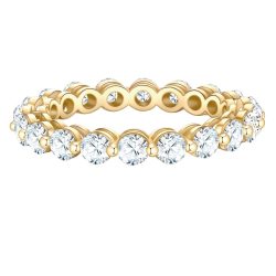 Glanzstücke München Ring aus Sterling Silber in gelbgold mit Zirkonia Ringe 1 ct Damen